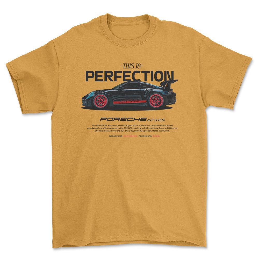 Porsche 992 - Unisex T-Shirt-Beklædning-Porsche-Guld-S-Forside-Garage Culture Shop- garage - man cave - merchandise