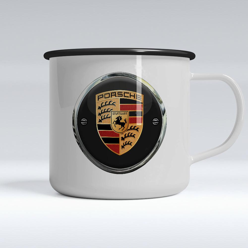 Porsche Emaljekrus-Krus-Porsche-Garage Culture Shop- garage - man cave - merchandise