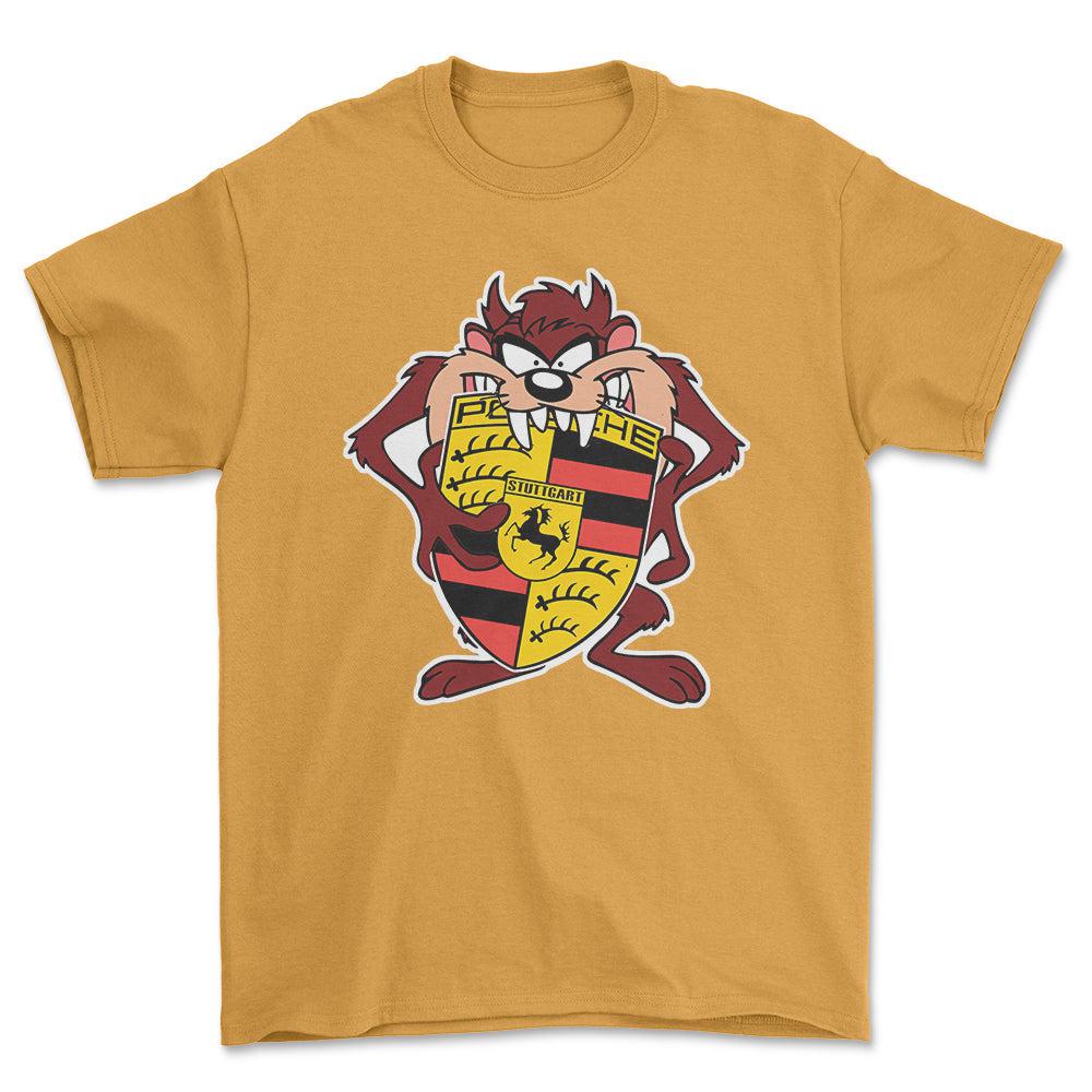 Porsche TAZ Unisex T-Shirt , Bomuld-Beklædning-Porsche-Garage Culture Shop- garage - man cave - merchandise