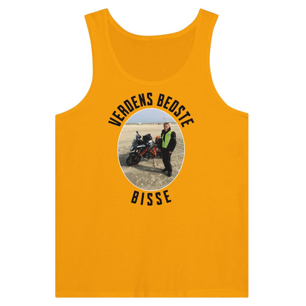 Privat - Michael - Tank Top T-Shirt , Bomuld-Beklædning-Privat-Guld-S-Forside-Garage Culture Shop- garage - man cave - merchandise