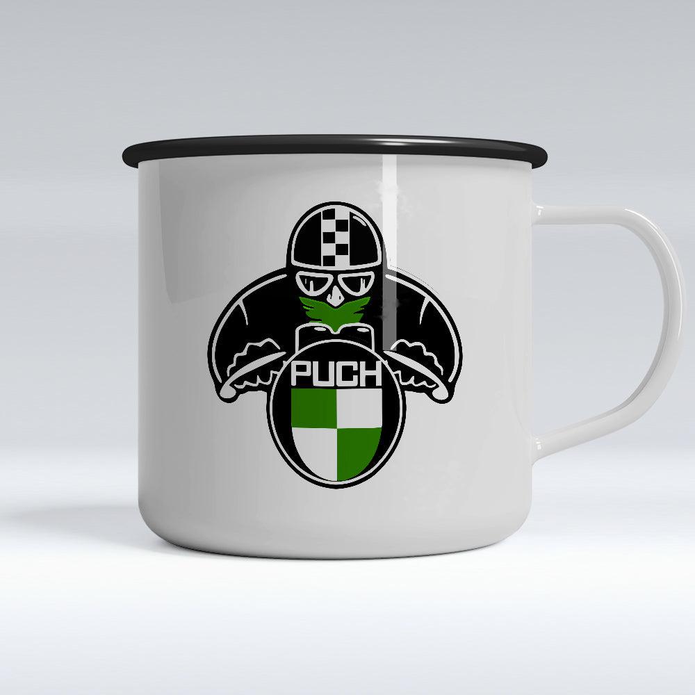 Puch Biker Emaljekrus-Krus-Puch-Garage Culture Shop- garage - man cave - merchandise