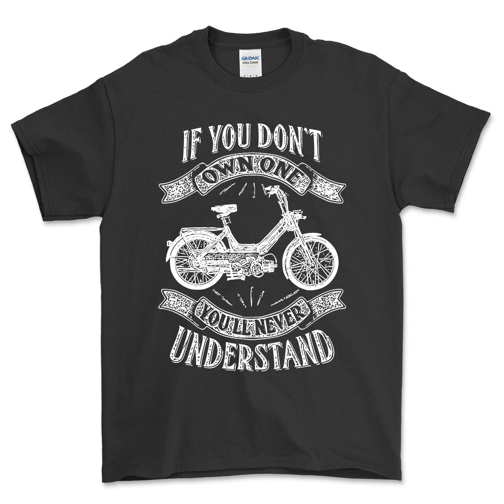Puch - If You Dont Own One Puch Maxi-1 P Youll Never Understand Unisex T-Shirt , Bomuld-Beklædning-Puch-Sort-S-Forside-Garage Culture Shop- garage - man cave - merchandise