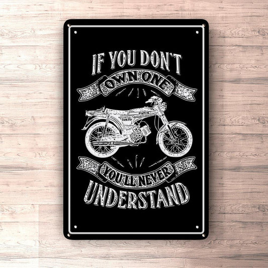 Puch - If You Dont Own One Puch N-L Grand Prix Youll Never Understand Skilte, Musemåtte, Dørmåtte , Plakat-Skilte-Puch-Garage Culture Shop- garage - man cave - merchandise