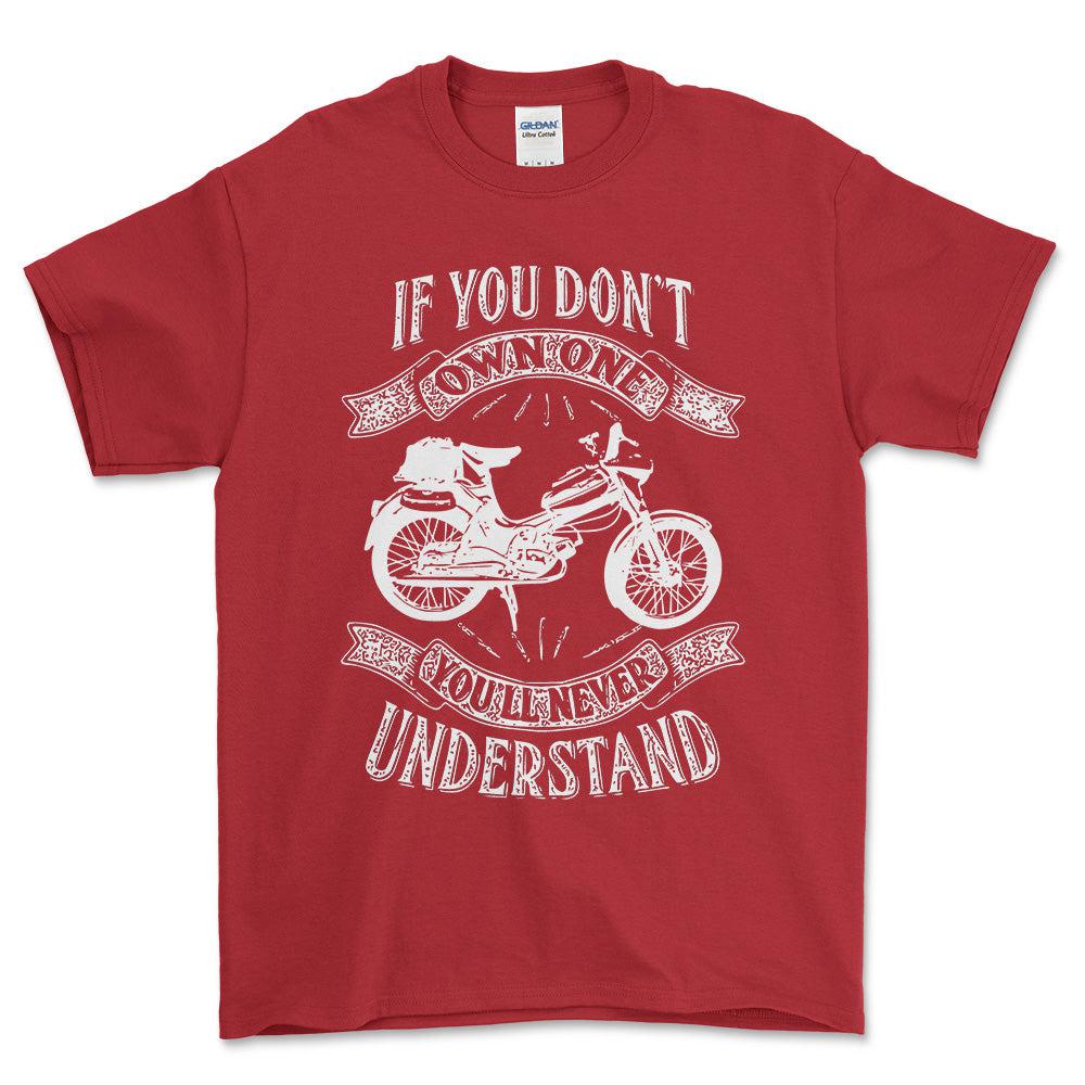Puch - If You Dont Own One Puch Vs 50 Youll Never Understand Unisex T-Shirt , Bomuld-Beklædning-Puch-Rød-S-Forside-Garage Culture Shop- garage - man cave - merchandise