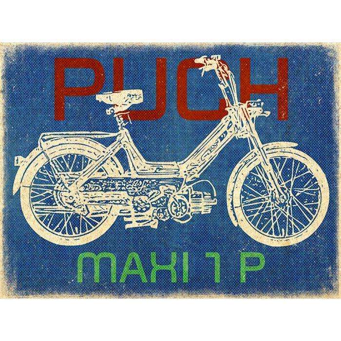 Puch Maxi 1 P Skilte, Musemåtte, Dørmåtte , Plakat-Skilte-Puch-Garage Culture Shop- garage - man cave - merchandise