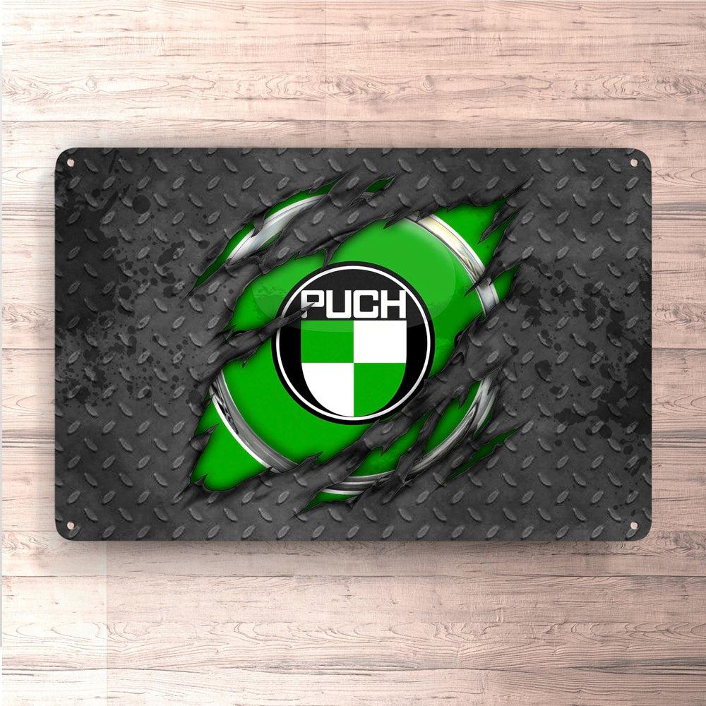 Puch Ripped Skilte, Musemåtte, Dørmåtte-Skilte-Puch-Garage Culture Shop- garage - man cave - merchandise