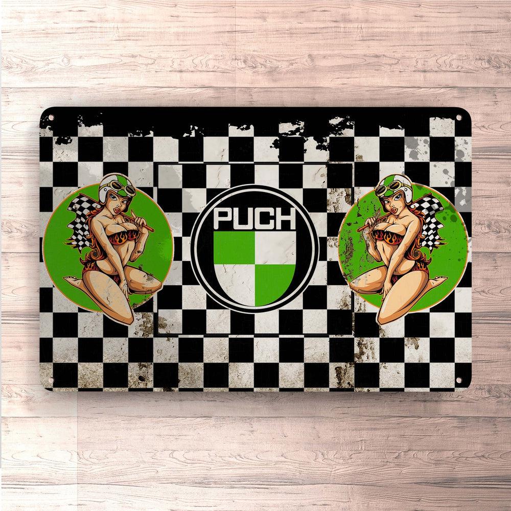 Puch Skilte, Musemåtte, Dørmåtte , Plakat-Skilte-Puch-Garage Culture Shop- garage - man cave - merchandise