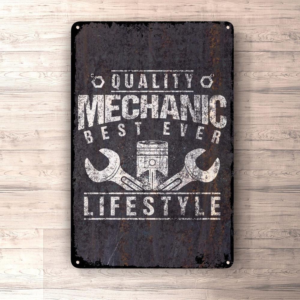 Quality Mechanic Best Ever Skilte, Musemåtte, Dørmåtte-Skilte-Funny Garage-Garage Culture Shop- garage - man cave - merchandise
