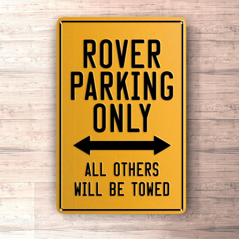Rover Parking Only Skilte, Musemåtte, Dørmåtte , Plakat-Parking skilte-Rover-Garage Culture Shop- garage - man cave - merchandise