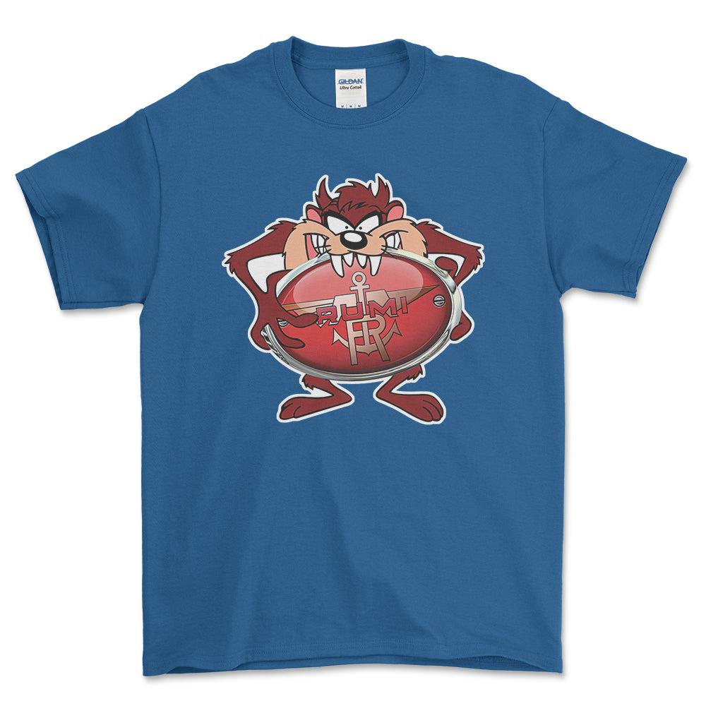 Rumi TAZ Unisex T-Shirt , Bomul-Beklædning-Rumi-Blå Royal-S-Forside-Garage Culture Shop- garage - man cave - merchandise