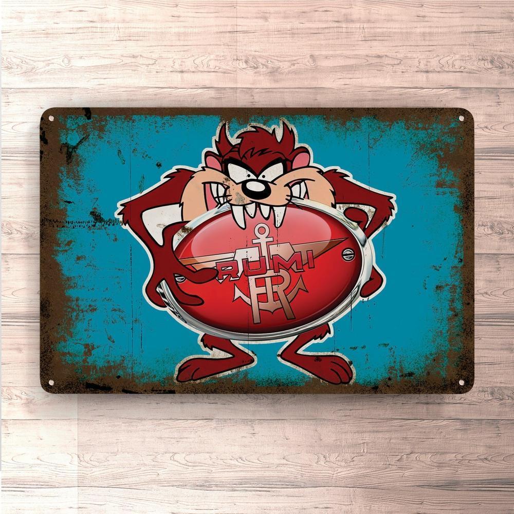 Rumi Taz Vintage Skilte, Musemåtte, Dørmåtte-Skilte-Rumi-Garage Culture Shop- garage - man cave - merchandise