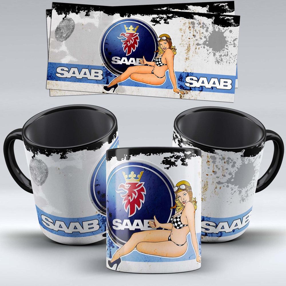 SAAB "To Toner" Vintage Keramisk Krus-Krus-Saab-Garage Culture Shop- garage - man cave - merchandise