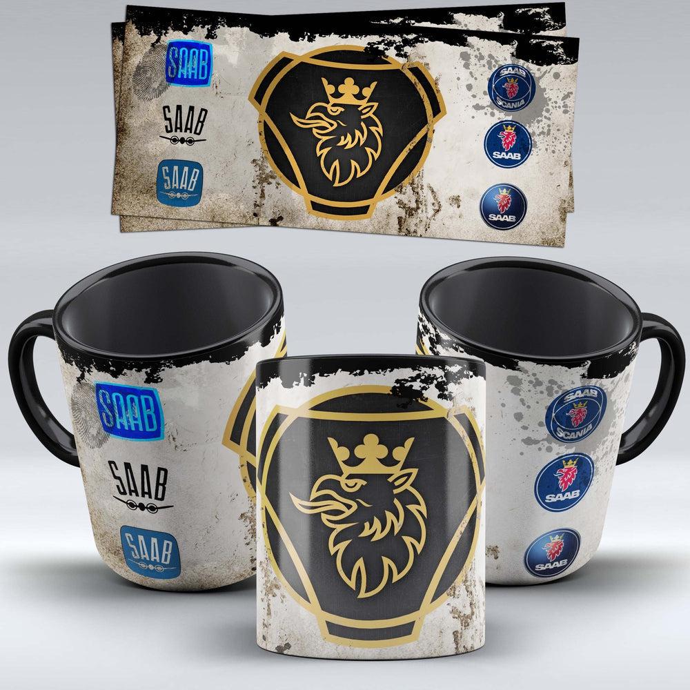 SAAB "To Toner" Vintage Keramisk Krus-Krus-Saab-Garage Culture Shop- garage - man cave - merchandise