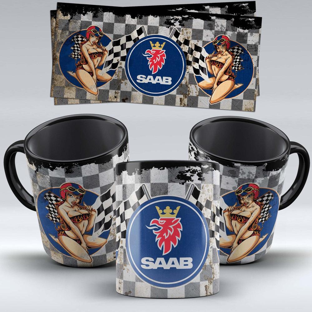 SAAB "To Toner" Vintage Keramisk Krus-Krus-Saab-Garage Culture Shop- garage - man cave - merchandise