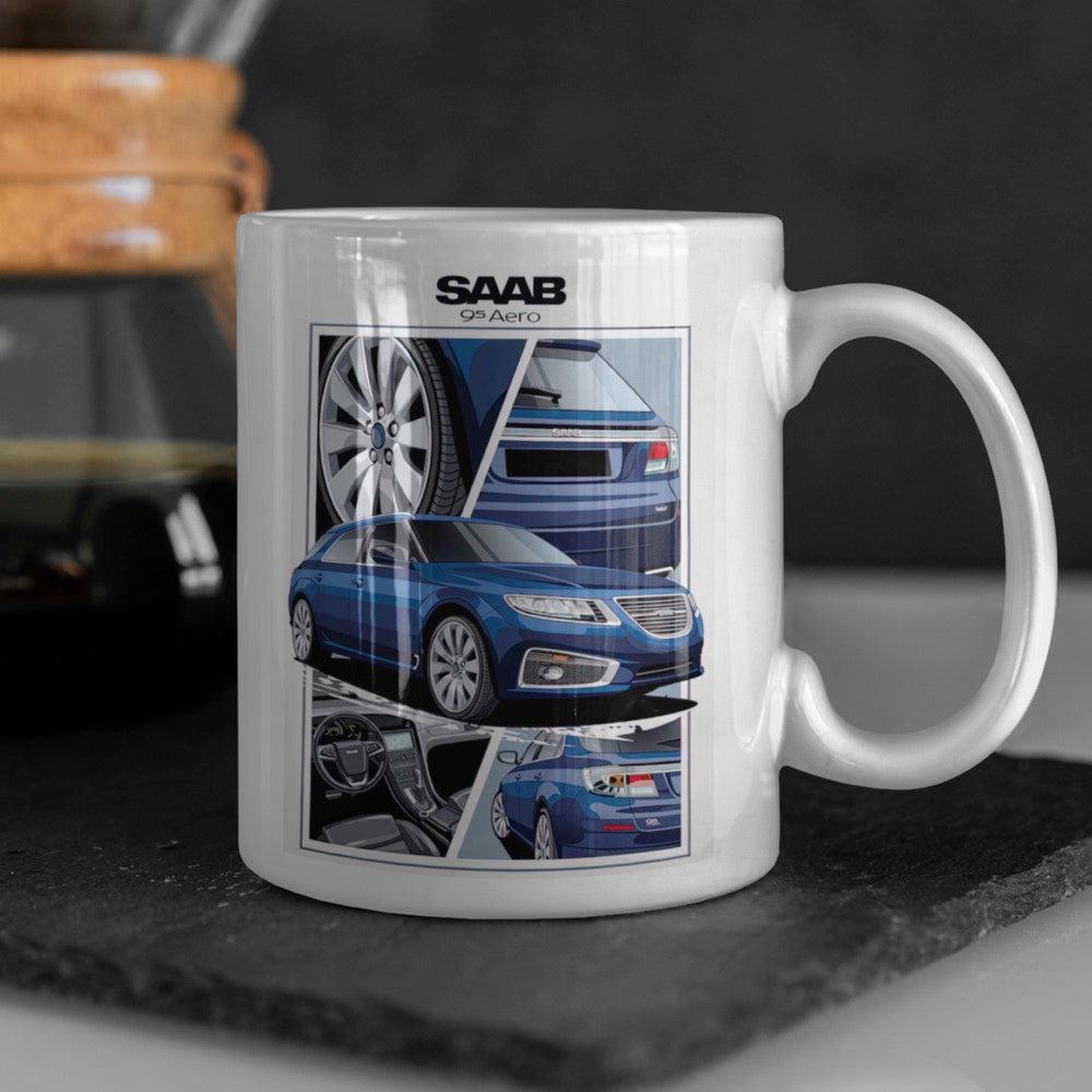 Saab 95 Aero Keramisk Krus-Krus-Saab-Garage Culture Shop- garage - man cave - merchandise