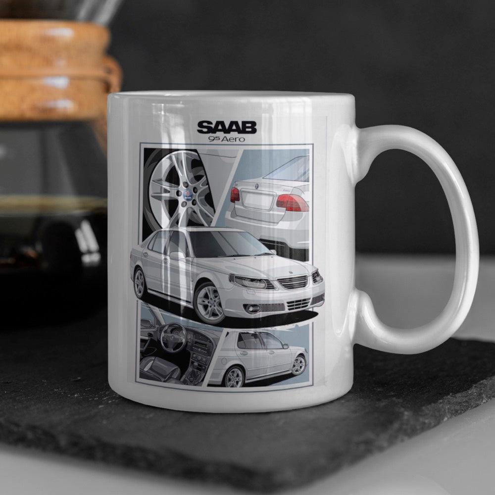 Saab 95 Aero Keramisk Krus-Krus-Saab-Garage Culture Shop- garage - man cave - merchandise