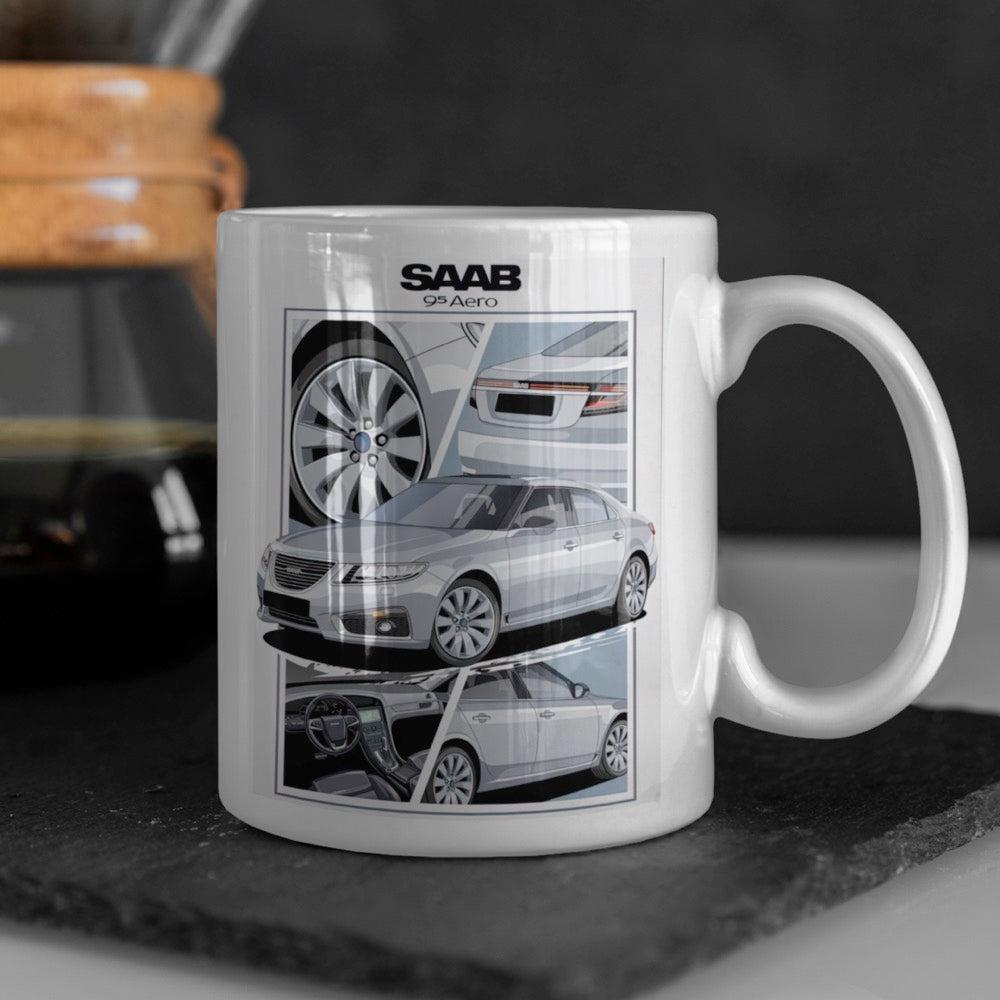 Saab 95 Aero Keramisk Krus-Krus-Saab-Garage Culture Shop- garage - man cave - merchandise