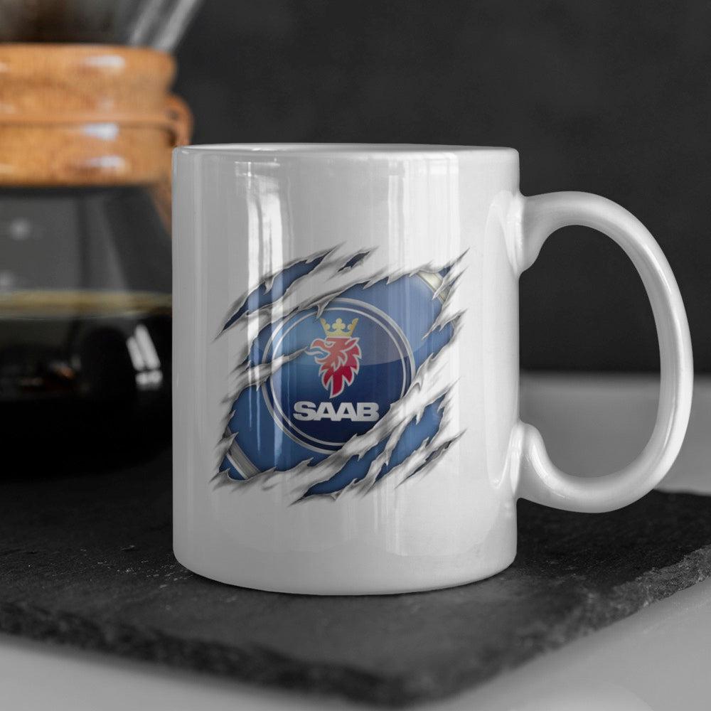 Saab Ripped Keramisk Krus-Krus-Saab-Garage Culture Shop- garage - man cave - merchandise