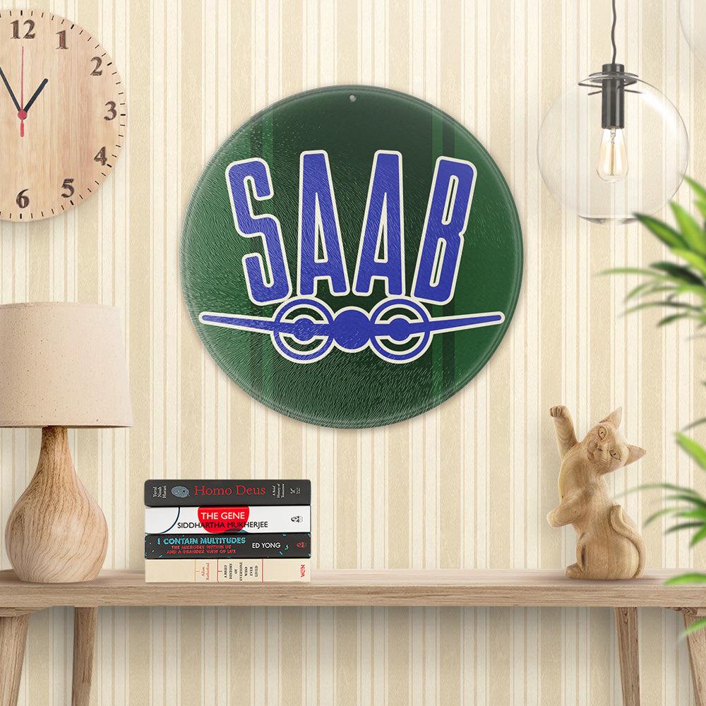 Saab Runde Skilte , Musemåtte Rundt , Kop Underlag, Underlagssæt-Runde Skilte-Saab-Garage Culture Shop- garage - man cave - merchandise