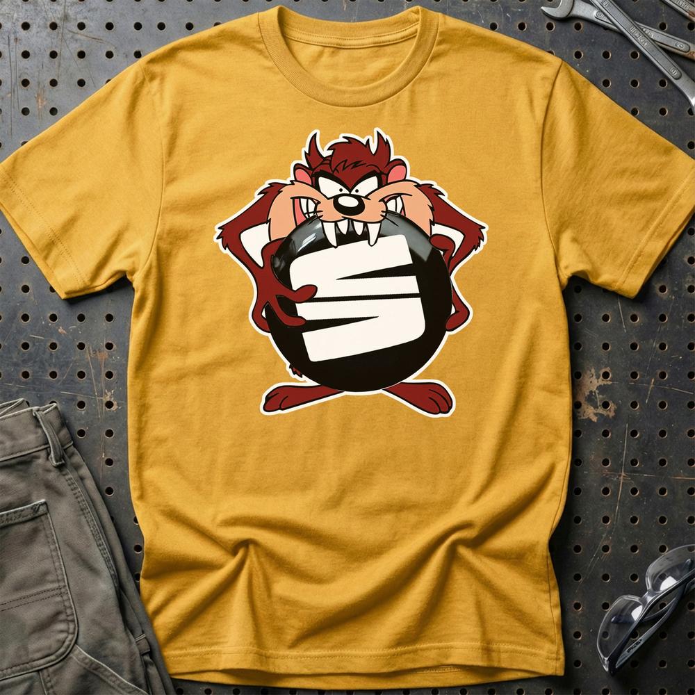 Seat TAZ Unisex T-Shirt , Bomuld-Beklædning-Seat-Guld-S-Garage Culture Shop- garage - man cave - merchandise
