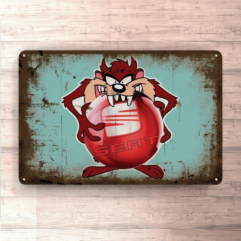 Seat Taz Vintage Skilte, Musemåtte, Dørmåtte , Plakat-Skilte-Seat-Garage Culture Shop- garage - man cave - merchandise