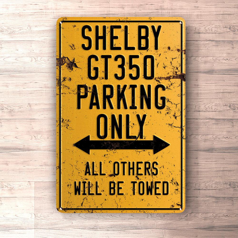 Shelby Gt350 Parking Only Skilte, Musemåtte, Dørmåtte-Parking skilte-Shelby-Garage Culture Shop- garage - man cave - merchandise