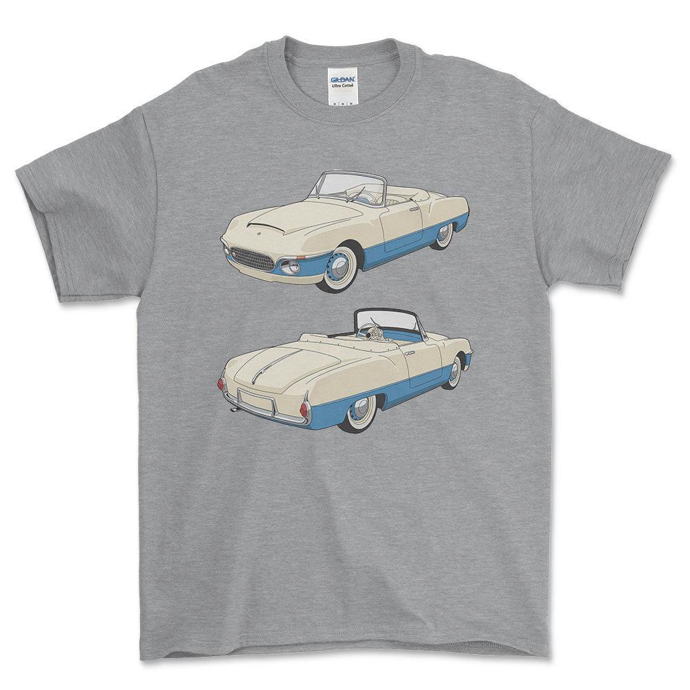 Skoda 440 Spartak Roadster - One Line Style Unisex T-Shirt-Beklædning-Skoda-Grå Sport-S-Forside-Garage Culture Shop- garage - man cave - merchandise