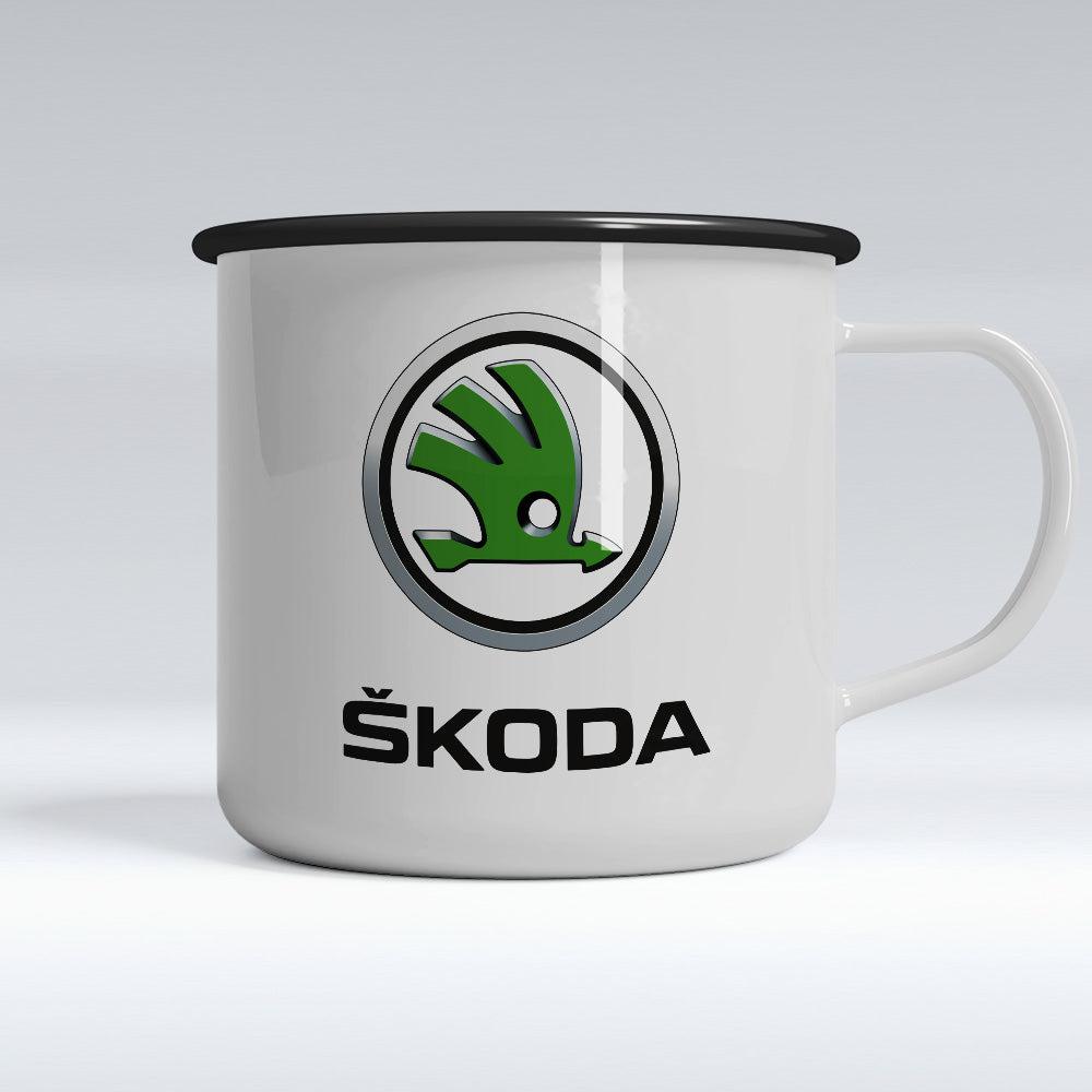 Skoda Emaljekrus-Krus-Skoda-Garage Culture Shop- garage - man cave - merchandise