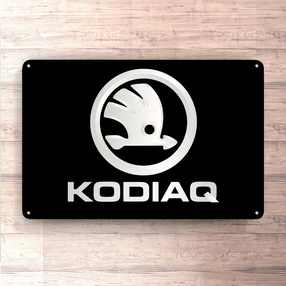 Škoda Kodiaq Skilte, Musemåtte, Dørmåtte , Plakat-Skilte-Skoda-Garage Culture Shop- garage - man cave - merchandise