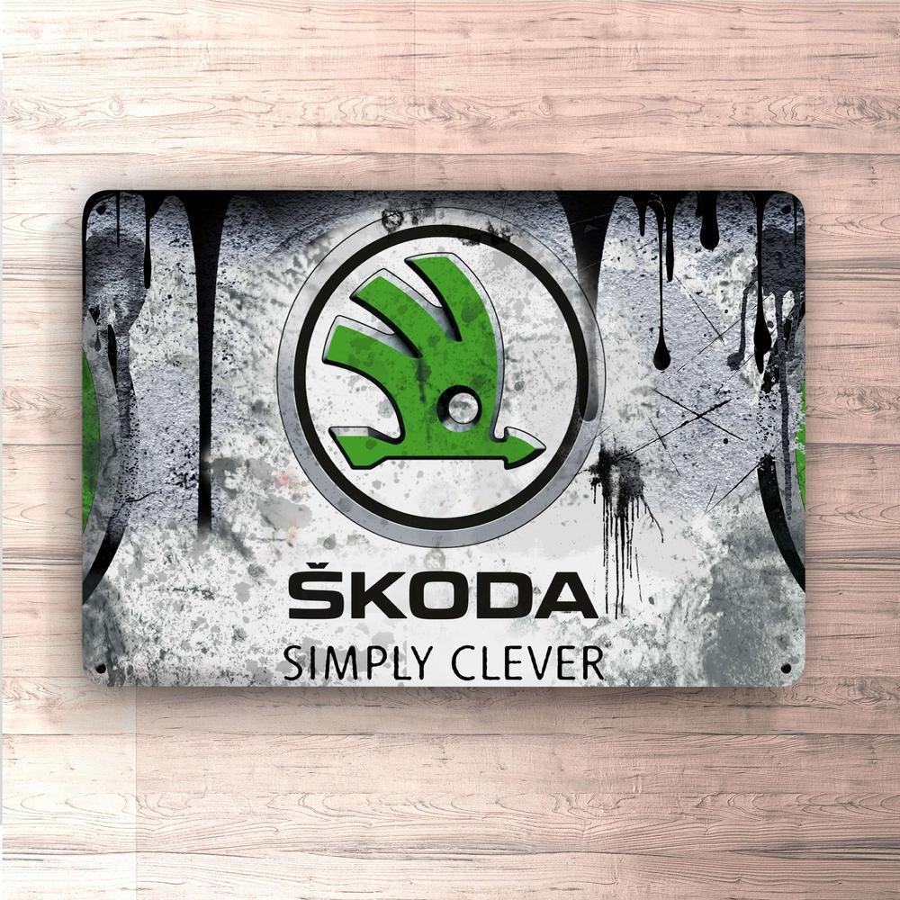 Škoda Skilte, Musemåtte, Dørmåtte , Plakat-Skilte-Skoda-Garage Culture Shop- garage - man cave - merchandise