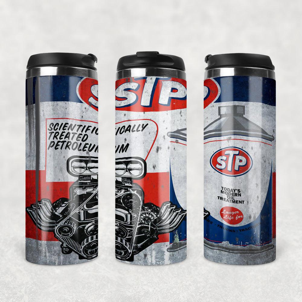 Stp Motor Oil Termokrus Tumbler Rustfrit Stål-Krus-Motorolie-Garage Culture Shop- garage - man cave - merchandise