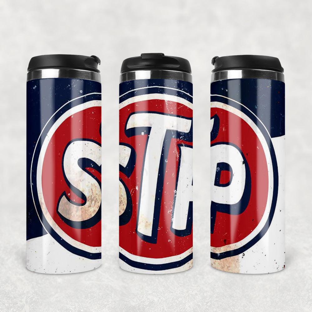 Stp Motor Oil Termokrus Tumbler Rustfrit Stål-Krus-Motorolie-Garage Culture Shop- garage - man cave - merchandise