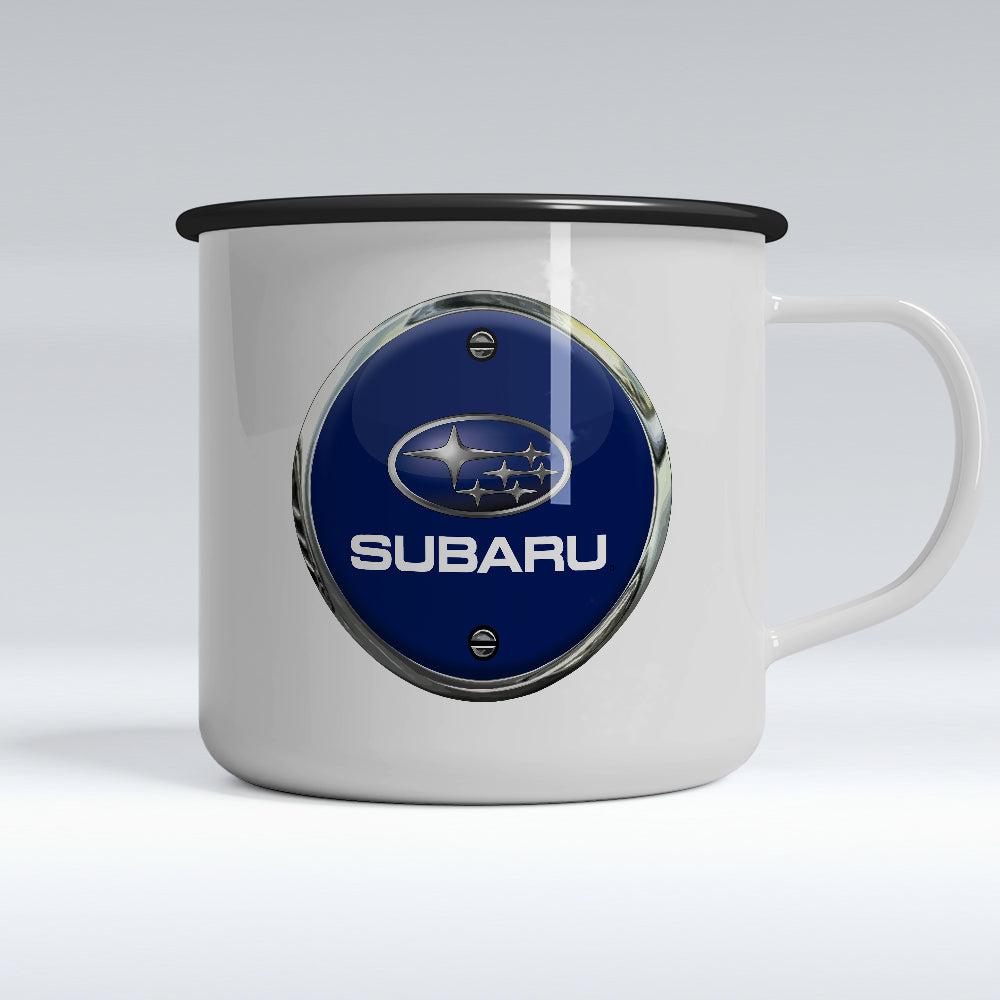 Subaru Emaljekrus-Krus-Subaru-Garage Culture Shop- garage - man cave - merchandise