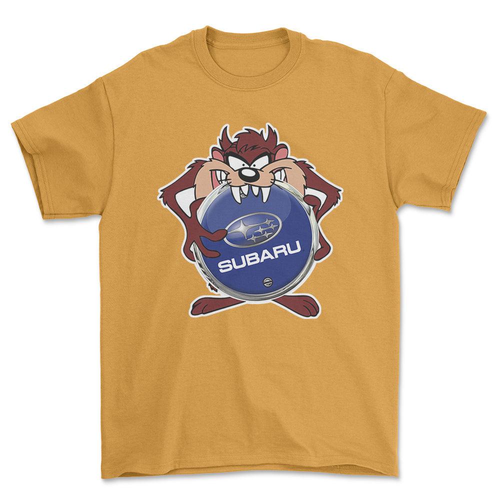 Subaru TAZ Unisex T-Shirt , Bomuld-Beklædning-Subaru-Garage Culture Shop- garage - man cave - merchandise