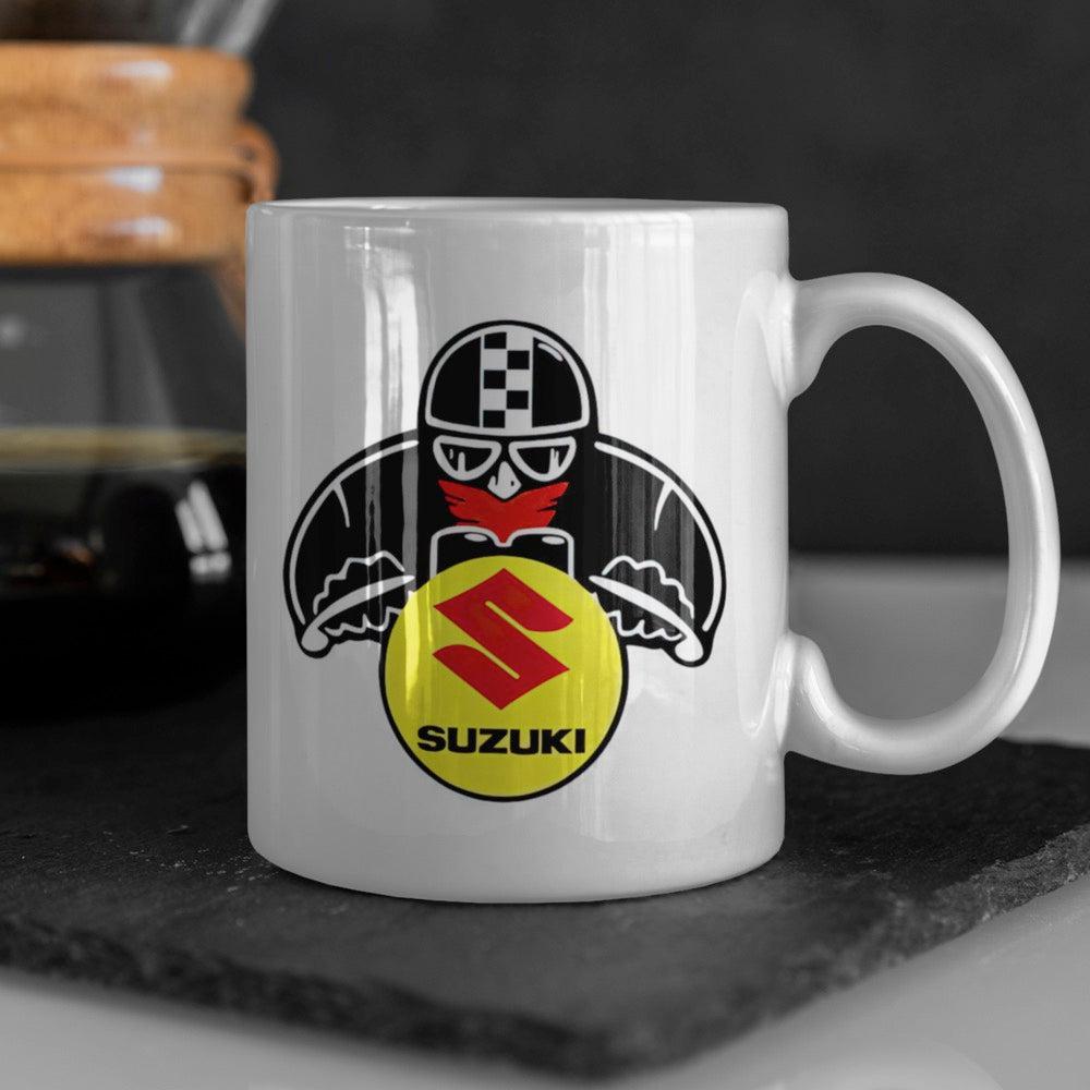 Suzuki Biker Keramisk Krus-Krus-Suzuki-Garage Culture Shop- garage - man cave - merchandise