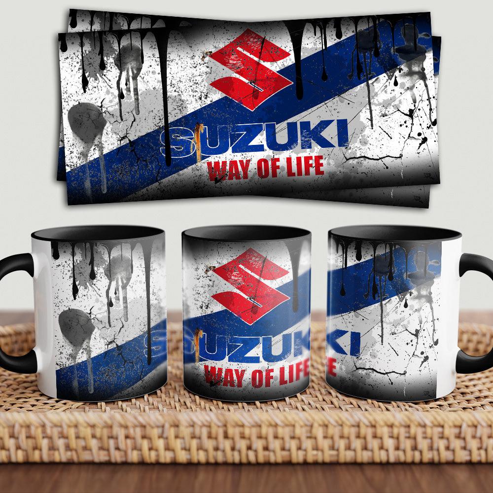 Suzuki "To Toner" Vintage Keramisk Krus-Krus-Suzuki-Garage Culture Shop- garage - man cave - merchandise