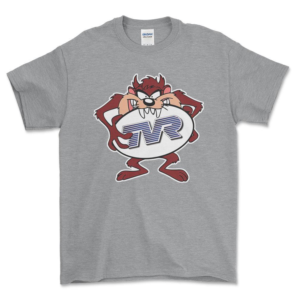 TVR TAZ Unisex T-Shirt , Bomuld-Beklædning-TVR-Grå Sport-S-Forside-Garage Culture Shop- garage - man cave - merchandise