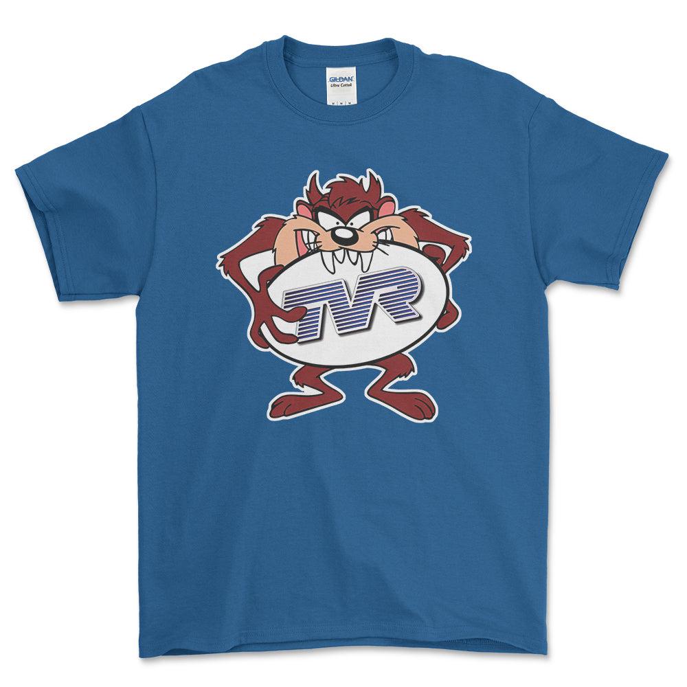 TVR TAZ Unisex T-Shirt , Bomuld-Beklædning-TVR-Blå Royal-S-Forside-Garage Culture Shop- garage - man cave - merchandise