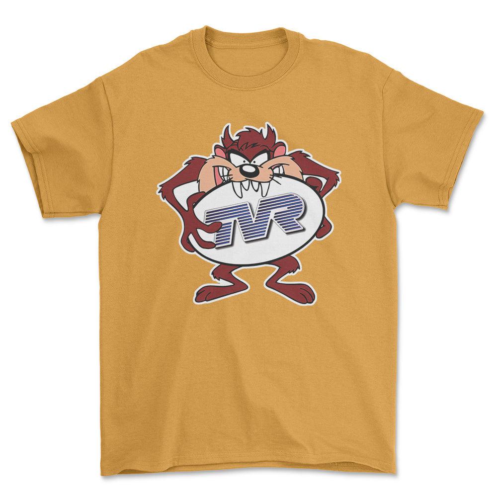 TVR TAZ Unisex T-Shirt , Bomuld-Beklædning-TVR-Guld-S-Forside-Garage Culture Shop- garage - man cave - merchandise