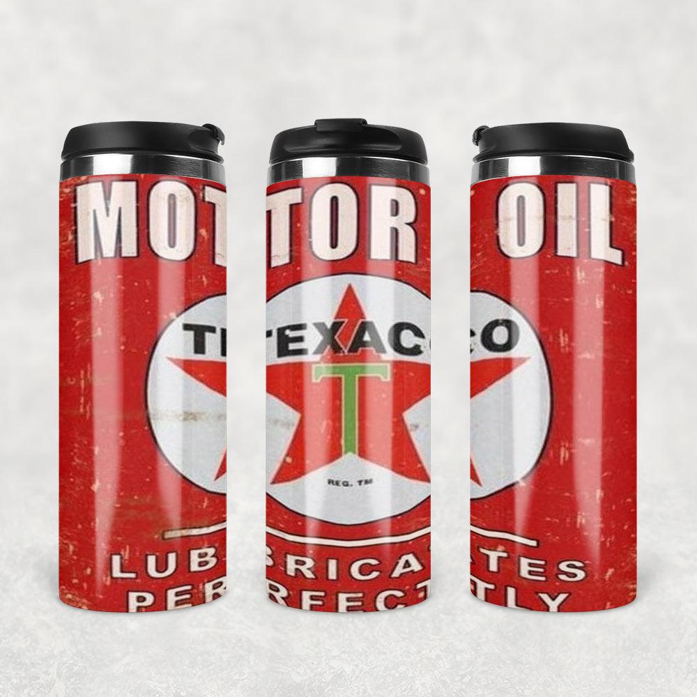 Texaco Motor Oil Termokrus Tumbler Rustfrit Stål-Krus-Motorolie-Garage Culture Shop- garage - man cave - merchandise