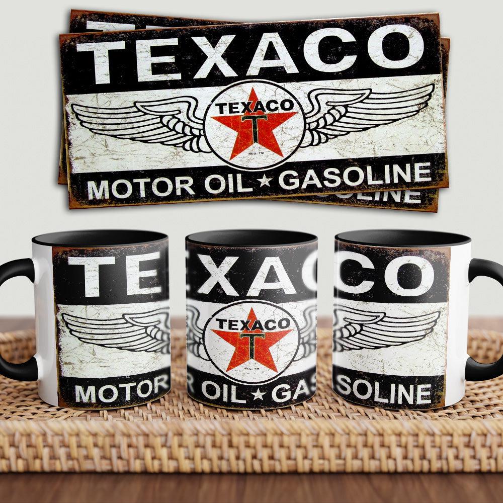 Texaco "To Toner" Vintage Keramisk Krus-Krus-Motoroil-Garage Culture Shop- garage - man cave - merchandise