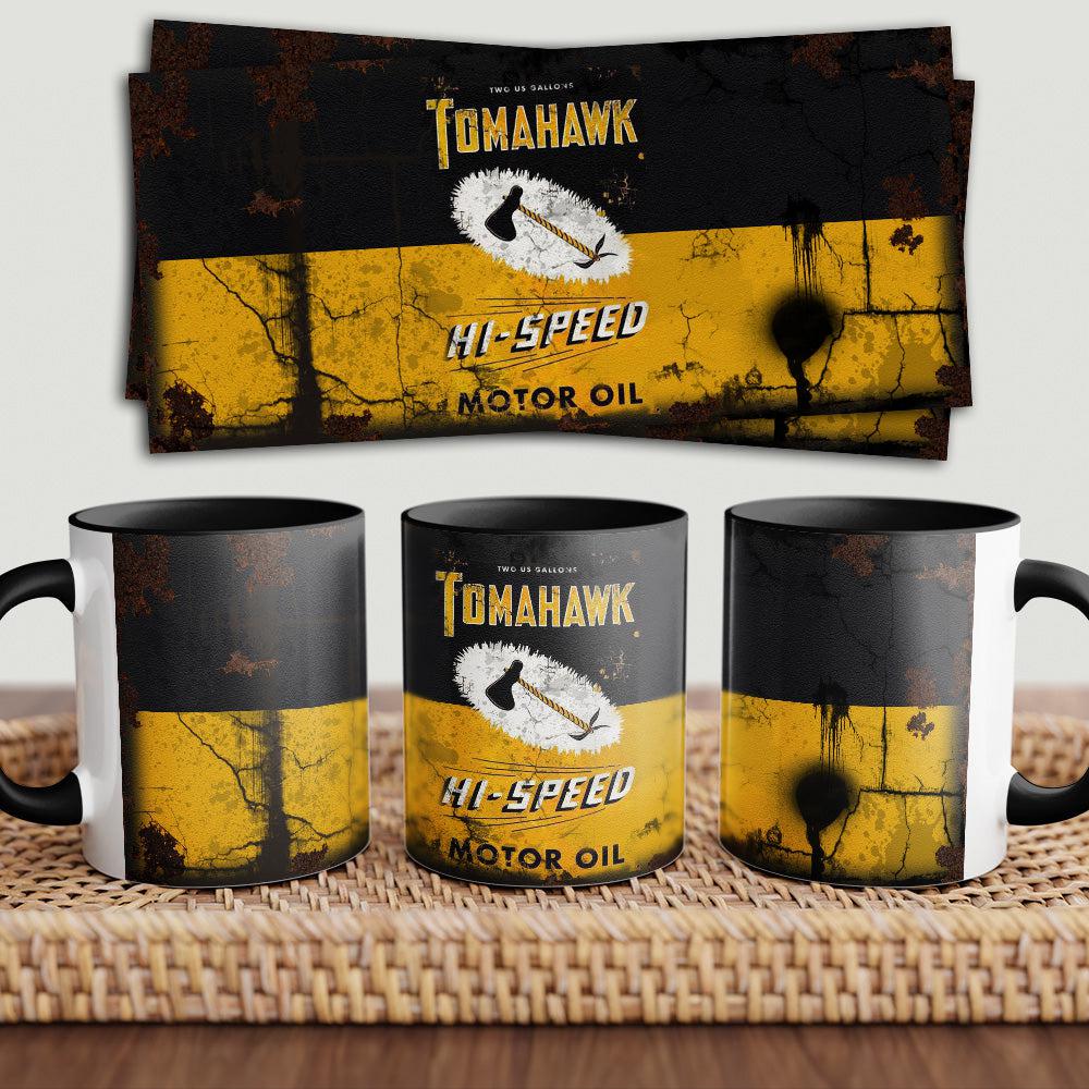 Tomahawk "To Toner" Vintage Keramisk Krus-Krus-Motoroil-Garage Culture Shop- garage - man cave - merchandise