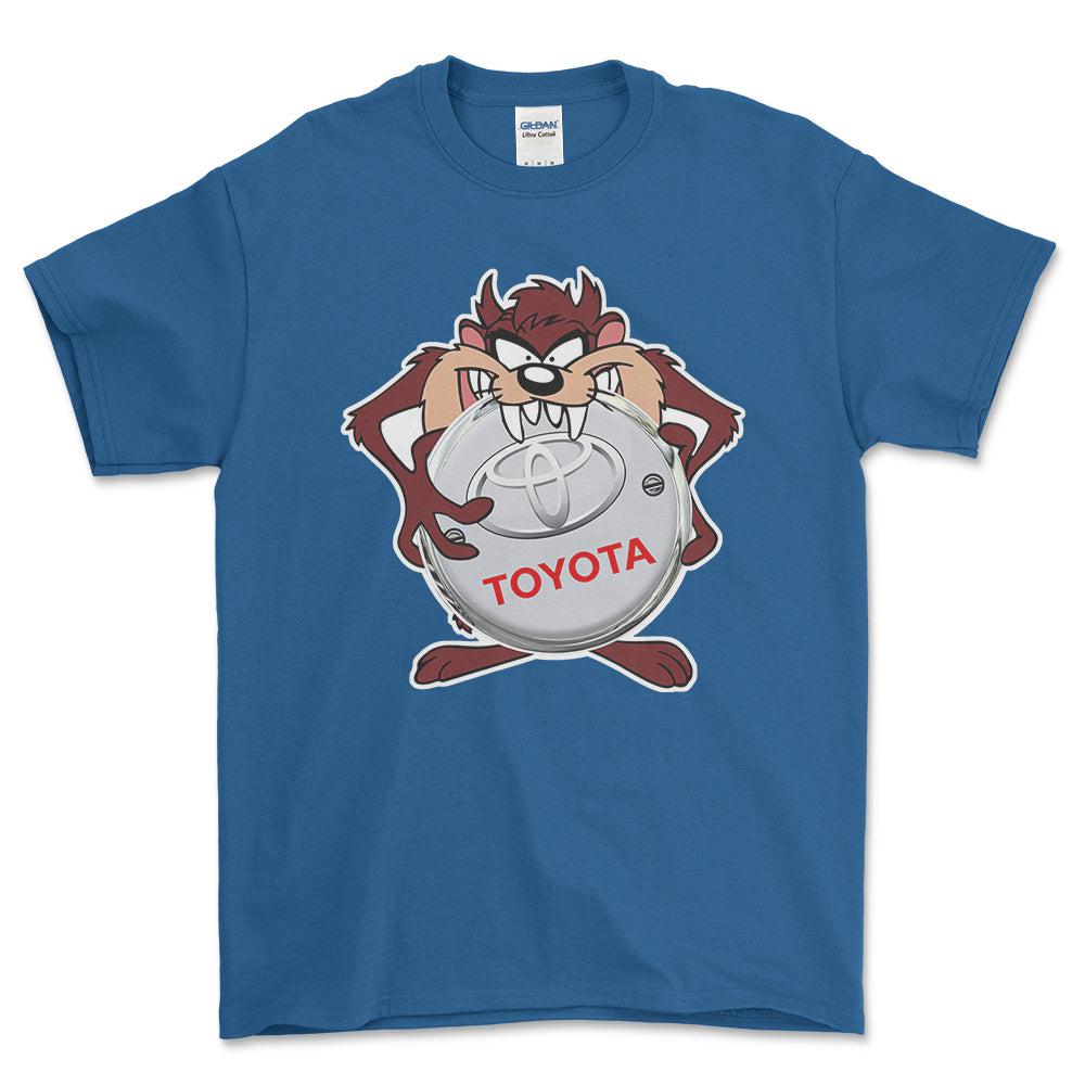 Toyota TAZ Unisex T-Shirt , Bomuld-Beklædning-Toyota-Blå Royal-S-Forside-Garage Culture Shop- garage - man cave - merchandise