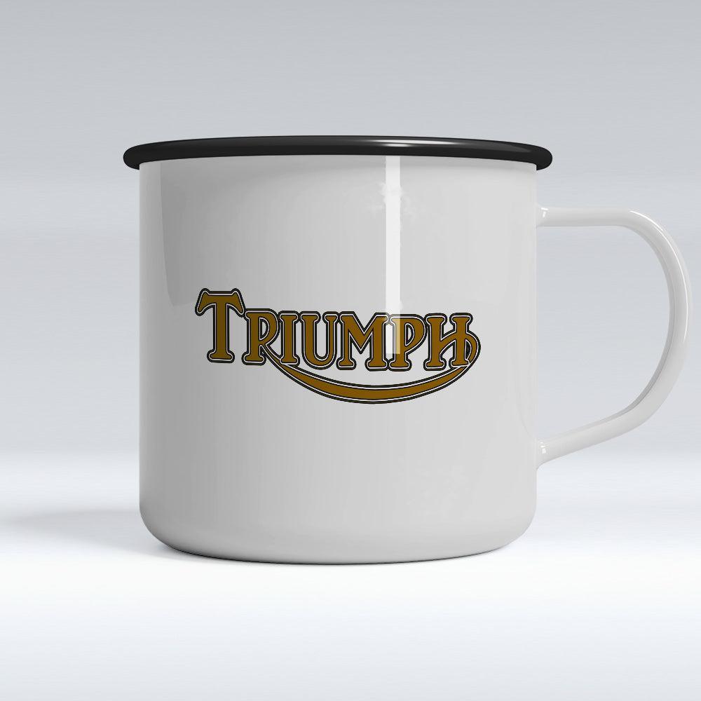 Triumph Emaljekrus-Krus-Triumph-Garage Culture Shop- garage - man cave - merchandise