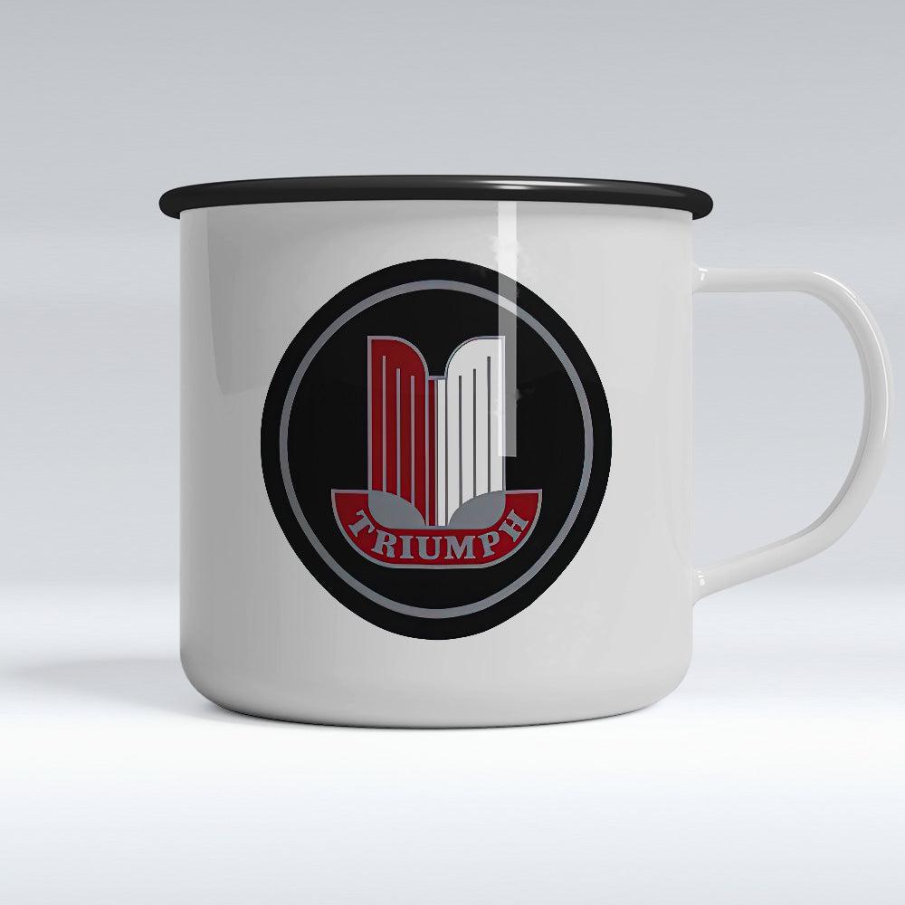 Triumph Emaljekrus-Krus-Triumph-Garage Culture Shop- garage - man cave - merchandise