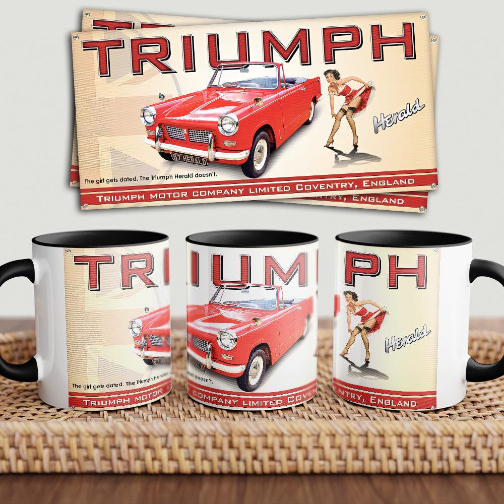 Triumph Herald "To Toner" Vintage Keramisk Krus-Krus-Triumph-Garage Culture Shop- garage - man cave - merchandise