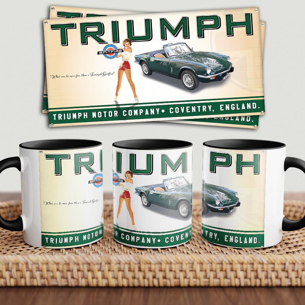Triumph Spitfire "To Toner" Vintage Keramisk Krus-Krus-Triumph-Garage Culture Shop- garage - man cave - merchandise
