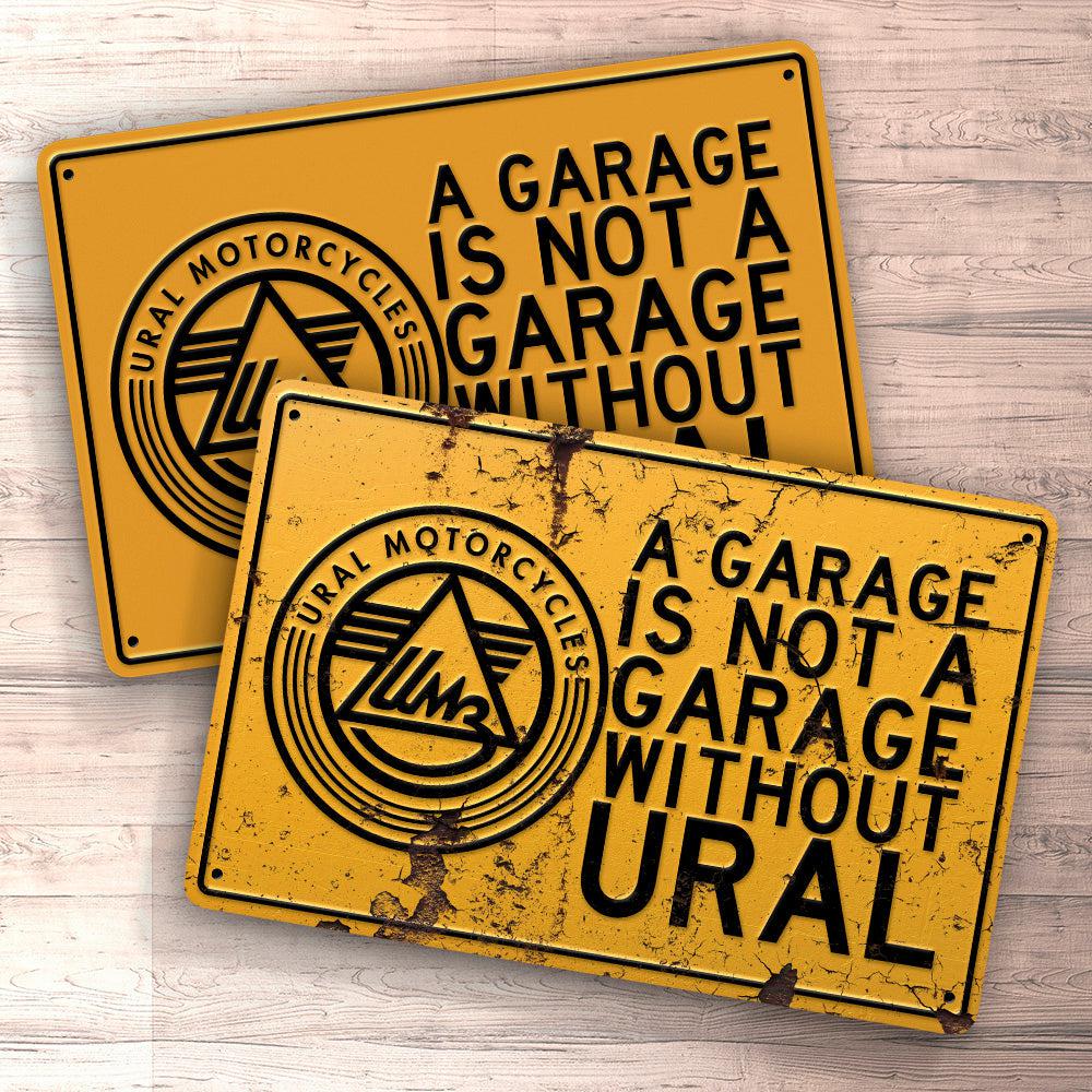Ural A Garage Is Not A Garage Without Ural Skilte, Musemåtte, Dørmåtte , Plakat-Skilte-Ural-Garage Culture Shop- garage - man cave - merchandise