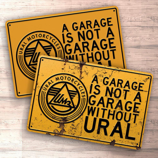 Ural A Garage Is Not A Garage Without Ural Skilte, Musemåtte, Dørmåtte , Plakat-Skilte-Ural-Garage Culture Shop- garage - man cave - merchandise