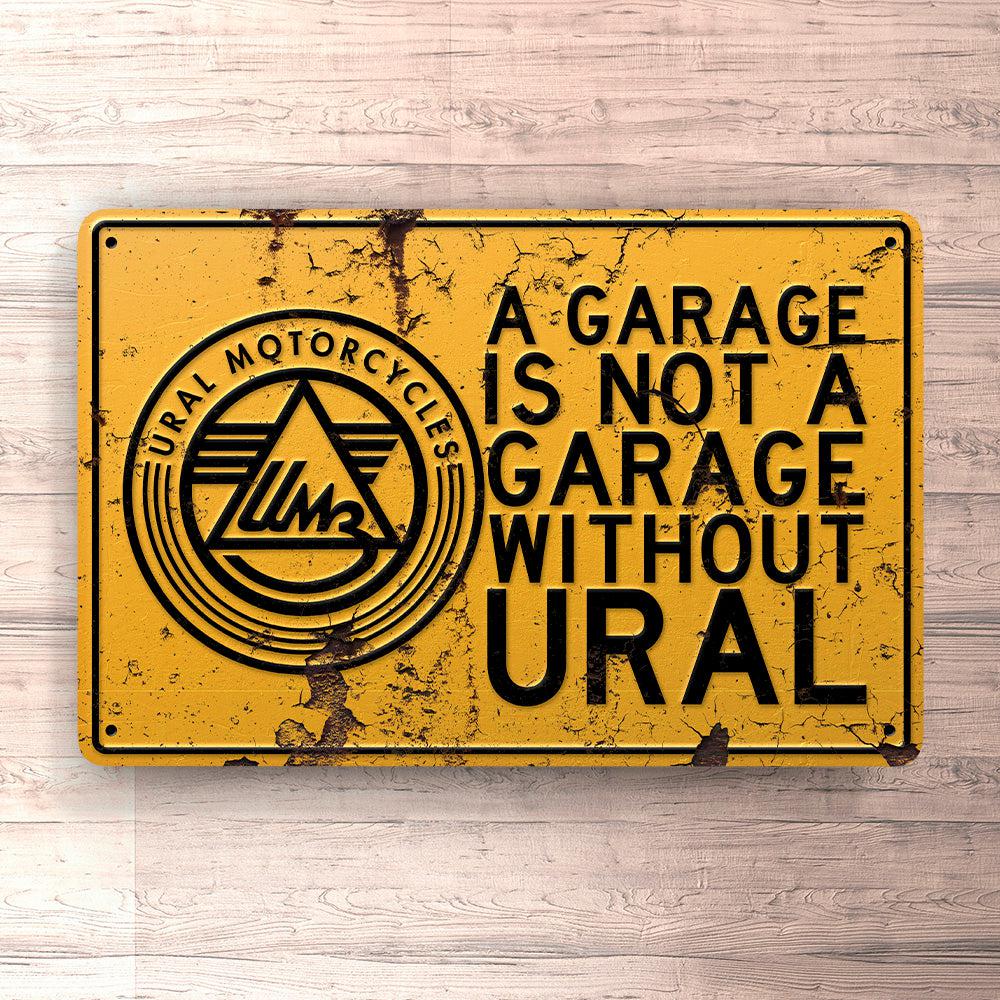 Ural A Garage Is Not A Garage Without Ural Skilte, Musemåtte, Dørmåtte-Skilte-Ural-Garage Culture Shop- garage - man cave - merchandise